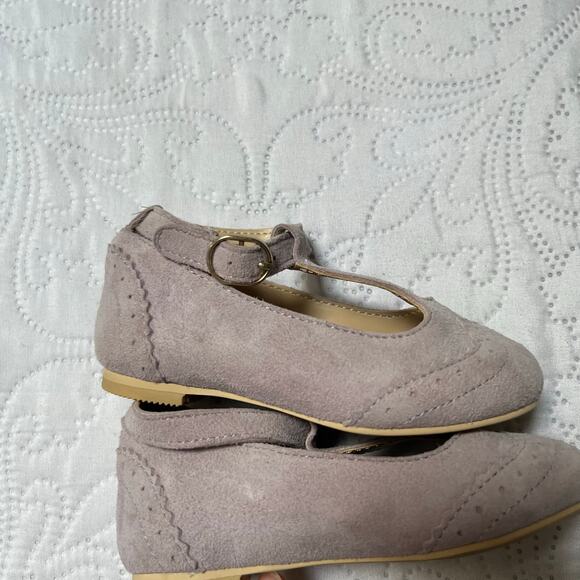 Janie and Jack Leather T Strap Mary Jane Flats Size 5 - Picture 5 of 8